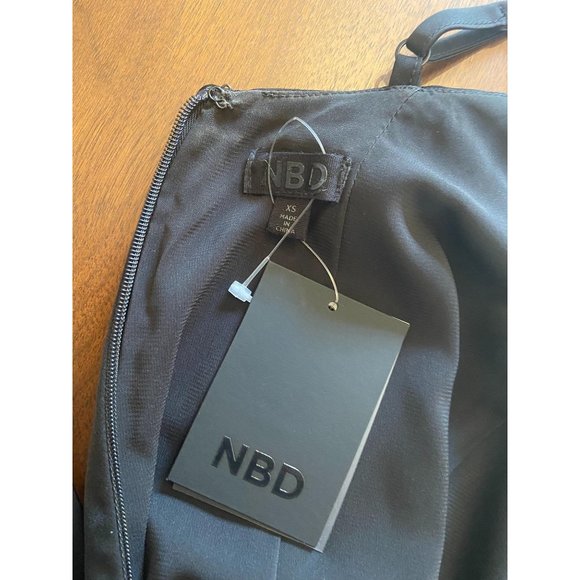 NBD Charlise Black Twisted Cut Out Maxi Gown XSmall New Women’s long dress - Picture 7 of 8